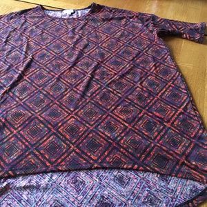 Short Sleeve Shirt, Medium, Aztec/Geometric Print